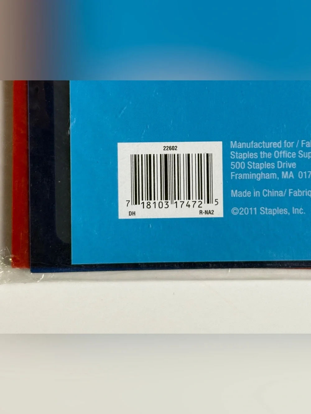 STAPLES Poly Staple & Go Report Cover - Multi-Color, 3 Pack, 22602